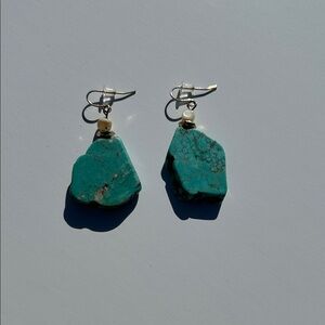 Turquoise Stone Dangle Earrings